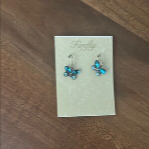 Firefly Blue Butterfly Earrings